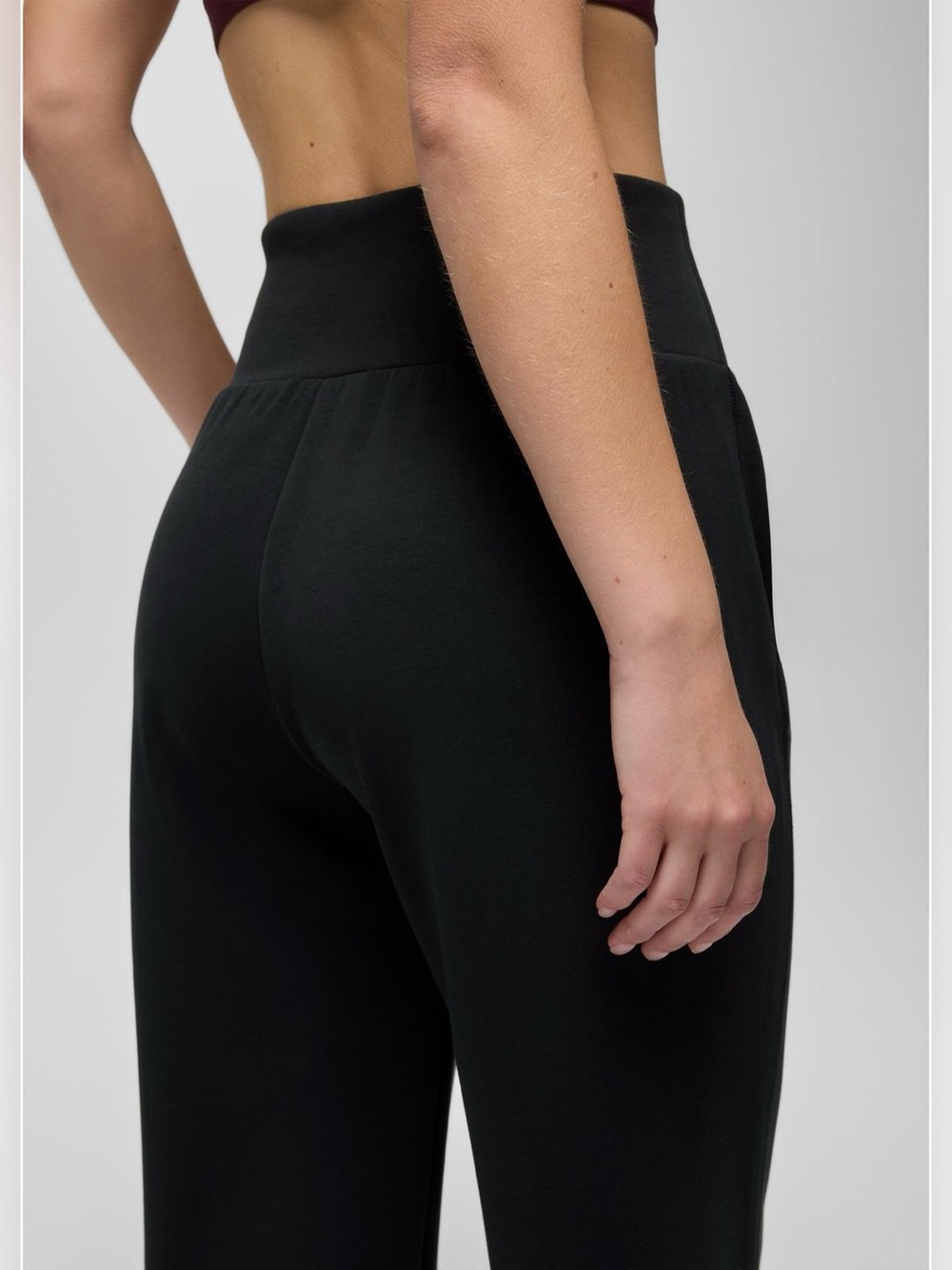 NEW: Prana Black Wide-Leg High-Rise Lounge Pants - Picture 3 of 7